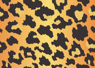 Leopar deseni. Vahşi hayvan derisi olan kusursuz bir iz. Leopar ya da çita doğa deseni. Vahşi hayvan derisi izi. Vektör illüstrasyon arkaplanı