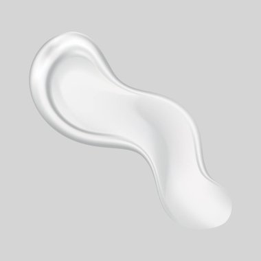 Arka planda izole edilmiş cilt için krem sürme kremi. Cilt bakımı ya da nemlendirici reklamcılık. Kaymak gibi pürüzsüz, karman çorman bir makyaj ürünü. Yüz bakımı için losyon örneği