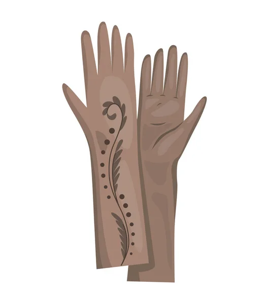 Rękawice zimowe lub skórzane rękawice dla kobiet jako ubrania ręczne w sezonie zimowym lub jesiennym. Symbole projektowe wektora dla sieci web izolowane na białym tle — Wektor stockowy