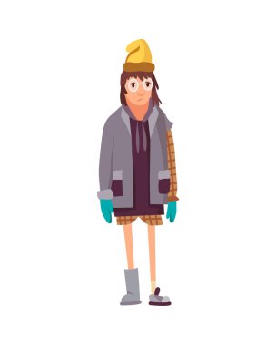 Evsiz insanlar. Kirli giysiler içinde para dilenen işsiz insanlar. İşsizlerin yardıma ihtiyacı var. Dilenci serseri ya da evsiz insanlar