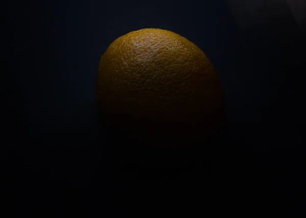 Fresh Orange Black Background — Stock Photo, Image