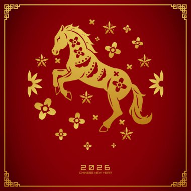 Sosyal medyayı beslemek için Çince yeni yıl arkaplanı