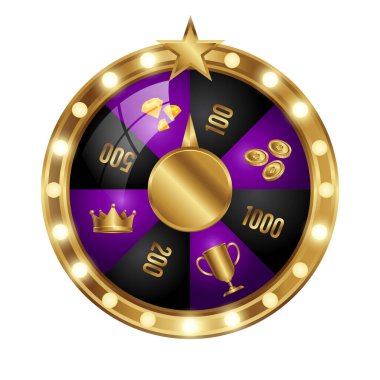 Element tasarımı için altın rulet ve taç