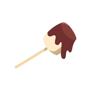 Tasarım için lokum ögesi nesnesi, yumuşak renkli şirin biçim