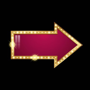 öge tasarımı için blubs ile marquee ok işareti