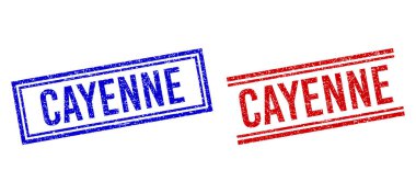 Çizilmiş Kalıplı CaYENNE Damga Mührü Çift Çizgili