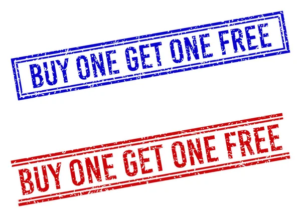 2本のラインが付いている1つの自由な印を得なさい1つを買いなさい。 — ストックベクタ