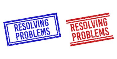 Kauçuk desenli RESOLVING Sorunları Çift Çizgili Damgalar