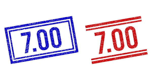 Çift Çizgili Tehlike Dokusu 7: 00 Damgaları