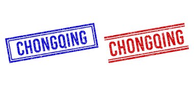 Kederli KONGQING Çift Çizgili Mühür