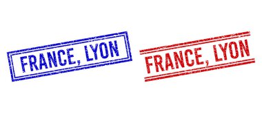 Kederli Kalıplı FRANCE, Çift Çizgili LYON Mührü