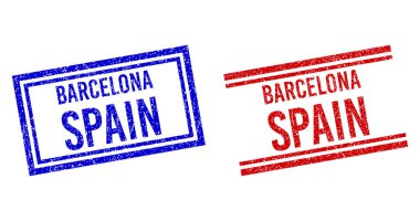 Kederli Kalıplı BARCELONA İSPA Çift Çizgili Damga Mührü