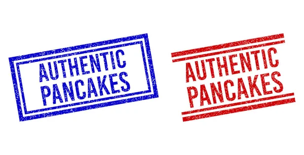 Selos texturizados texturizados dos PANCAKES DA AUTÊNCIA com linhas duplas —  Vetores de Stock