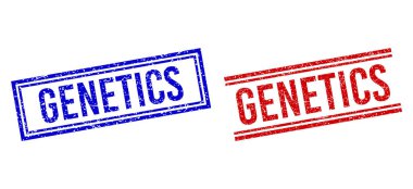 Çift Çizgili Tehlike Dokulu GENETICS Mührü