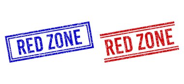 Çift Çizgili Kalıplı Kırmızı Bölge Mührü