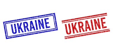 Çizilmiş Kalıplı UKRAINE Damgaları