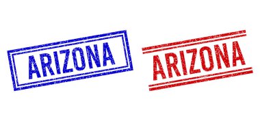 Çift Çizgili Çizgili Çizgili ARIZONA Mührü