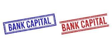 Çift Çizgili Tehlike Dokulu BANK CAPITAL Mührü