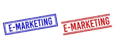 Çizilmiş E- İşaretlenmiş Çift Çizgili Mühür Mührü