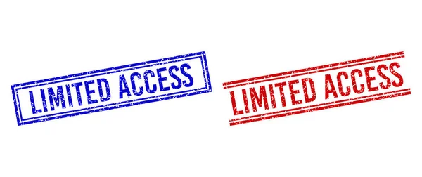 Σφραγίδες περιορισμένης πρόσβασης με διπλές γραμμές — Διανυσματικό Αρχείο