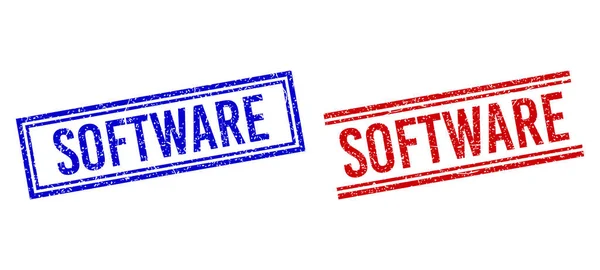 双线橡胶结构SOFTWARE密封件 — 图库矢量图片