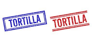 Çift Çizgili Lastik desenli TORTILLA Mührü