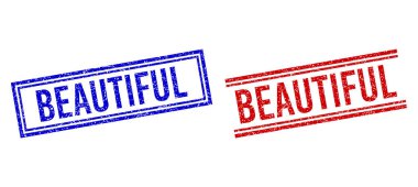 Çizilmiş Kalıplı Güzel Mühürlü Çift Çizgili Mühürler