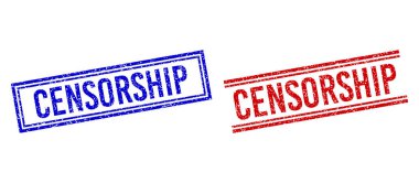 Çift Çizgili Tehlike Kalıplı CENSORship Mührü