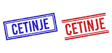 Çizilmiş Kalıplı CETINJE Çift Çizgili Mühür