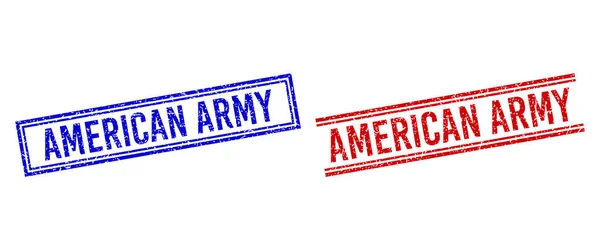 Ελαστική υφασμένη AMERICAN Σφραγίδα ARMY με διπλές γραμμές — Διανυσματικό Αρχείο