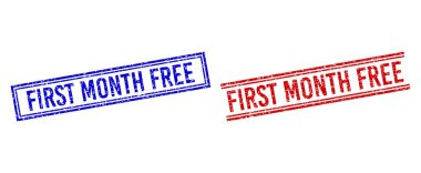 Kauçuk desenli İLK AY İLK İKİNCİ Pul Damgaları