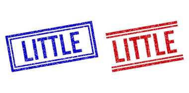 Grunge desenli Çift Çizgili Damga Mührü