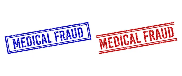 ダブルラインで医療用フライト切手,｜Dissress Texted Medical FRAUD — ストックベクタ