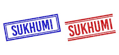 Tehlike desenli SUKHUMI Çift Çizgili Mühür