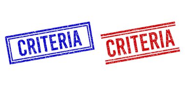 Çift Çizgili Çizgili Çizgili CRITERIA Mührü