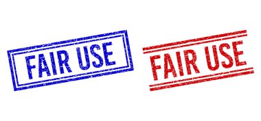 Çift Çizgili Lastik desenli Adil Kullanım Mührü