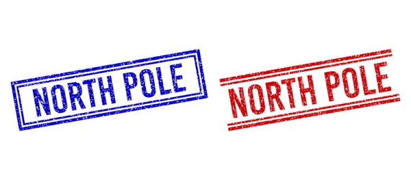 Марки Северного полюса с двойной линией бедствия — стоковый вектор