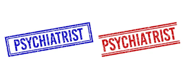 双线PSYCHIATRIST密封件 — 图库矢量图片