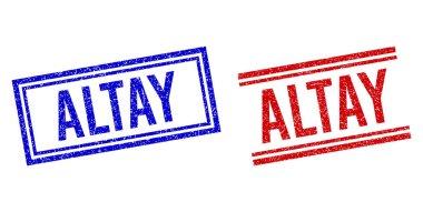 Çift Çizgili Çizgili Çizilmiş ALTAY Mührü