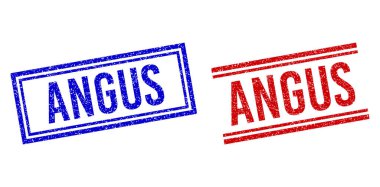 Kederli Angus Damgaları Çift Çizgili