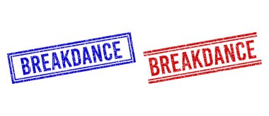 Grunge desenli BREAKDANCE Çift Çizgili Mühür