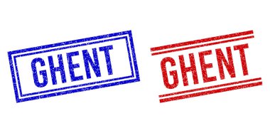 Çizilmiş Kalıplı GHENT Çift Çizgili Damga Mührü