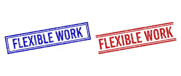 Joint de travail FLEXIBLE texturé en caoutchouc avec lignes doubles — Image vectorielle