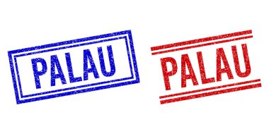 Çift Çizgili Lastik desenli PALAU Mührü