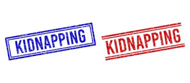 Kederli KİNAPPING Çift Çizgili Damgalar