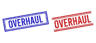Çift Çizgili Kalıplı OVERHAUL Mührü