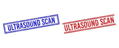 Çizilmiş Kalıplı ULTRASOUND Tarama Mühürleri Çift Çizgili Mühürle