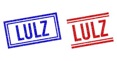 Çizilmiş Kalıplı LULZ Çift Çizgili Damga Mühürleri