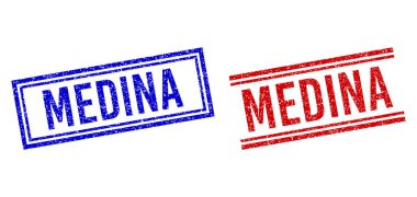 Çift Çizgili Kauçuk desenli MEDINA Mührü