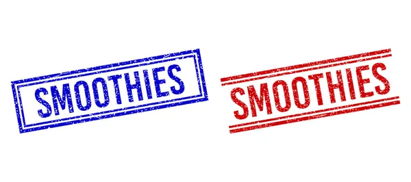 连双行的纹纹SMOOTHIES邮票 — 图库矢量图片